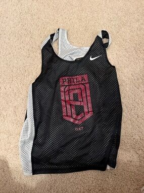 Nike Black Mesh Tank with Maroon PHILA Graphic